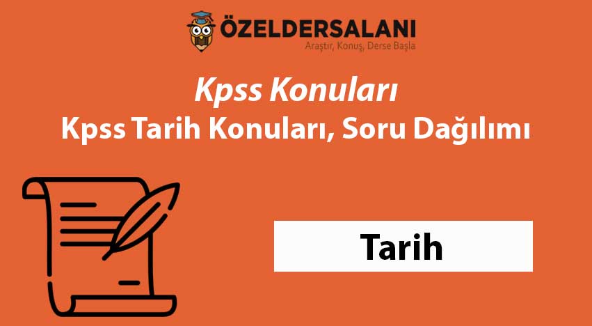 2024 KPSS Tarih Konuları ve Kpss Tarih Soru Dağılımı