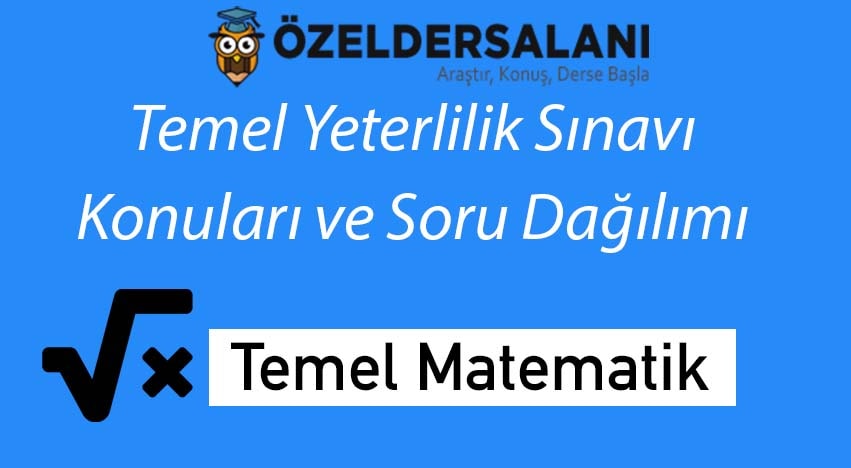 2025 TYT Matematik Konuları ve TYT Matematik Soru Dağılımı