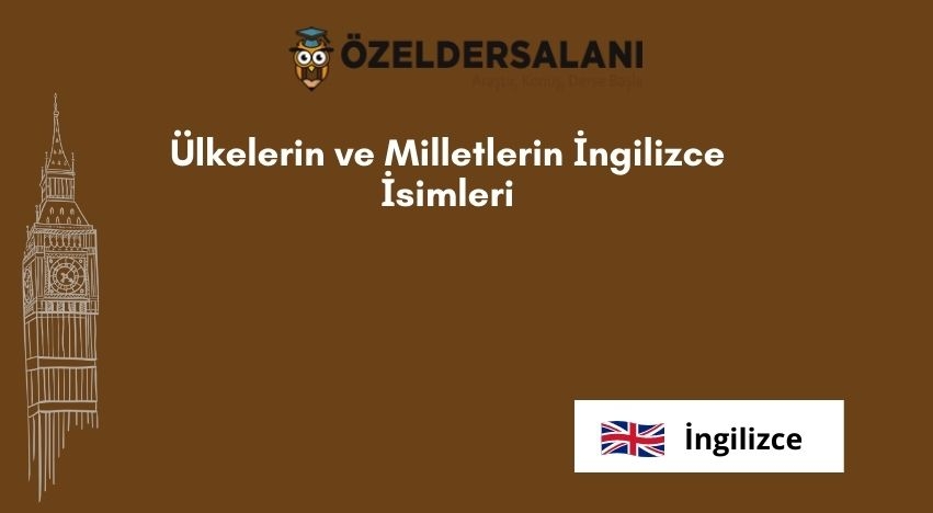 Ülkelerin ve Milletlerin İngilizce İsimleri